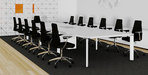 Rectangular with White Diamond Table Base