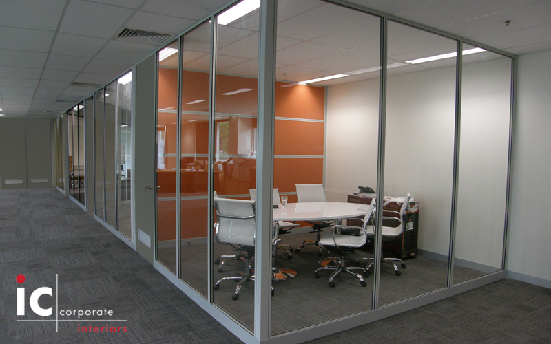 50mm Demountable Office Partition Glass Walls