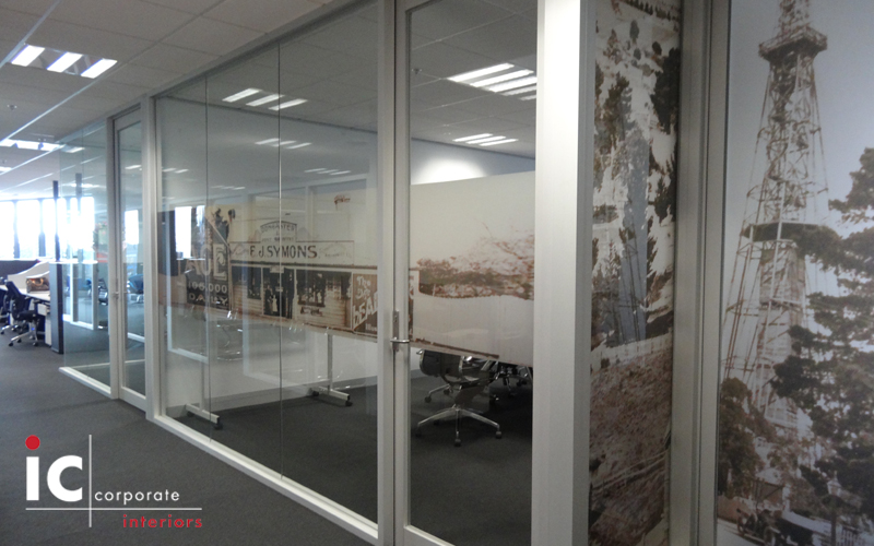 100mm System Floor to Ceiling Glass Partition Walls