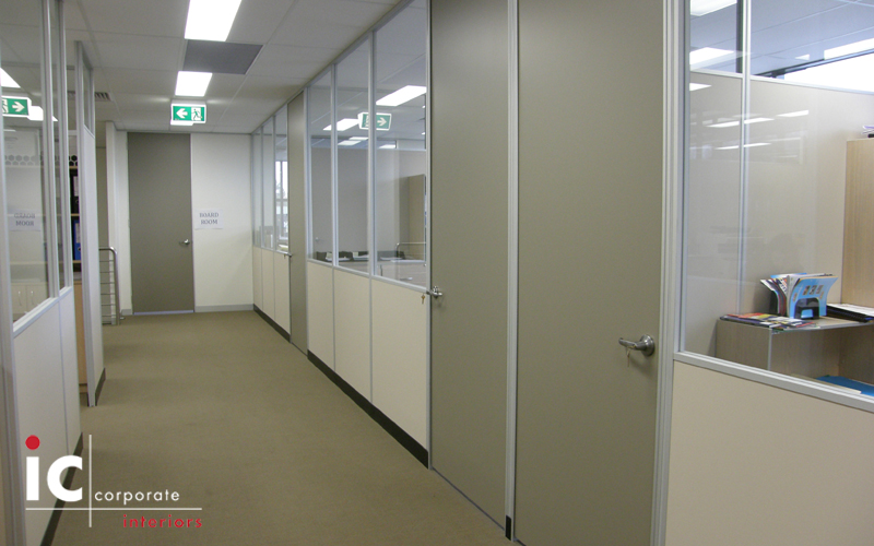 Floor to Ceiling Office Partitions Melbourne IC Corporate Interiors