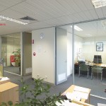 80mm Full Glass Office Partition Systems