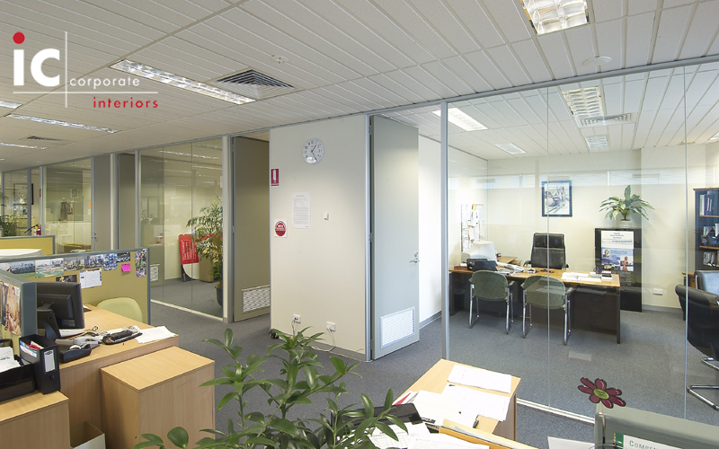 80mm Full Glass Office Partition Systems