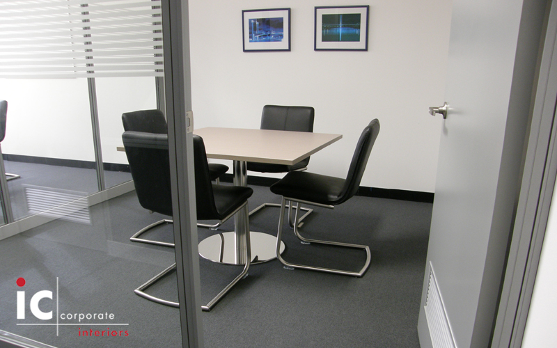 Square Meeting Table with Disc Base Square Meeting Table with Disc Base