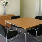 Square Chrome Meeting Table Square Chrome Meeting Table