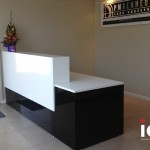Linea Gloss Reception Desk