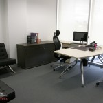 Trapeze Executive Office Desk Setting