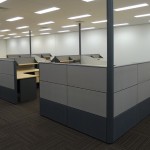 Workstation Partitions 75mm Tile Screen System