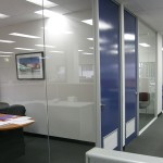 Floor to Ceiling Plaster Partitions with Glass Office Fronts