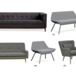 Sofa and Lounge Chairs