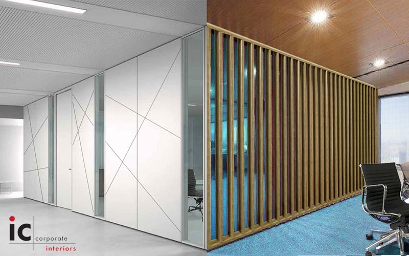 Axis Wall in White with Angled Timber Slat Wall