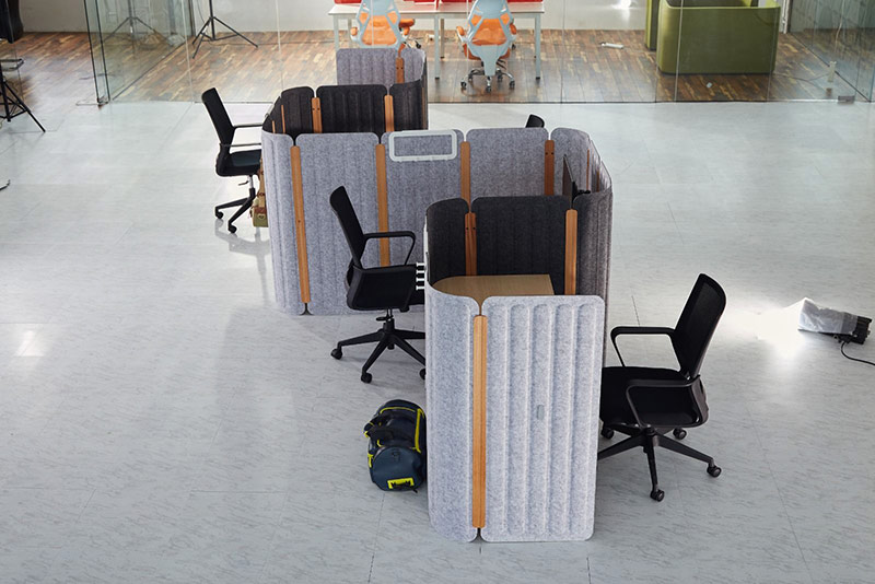 acoustic curved office partition