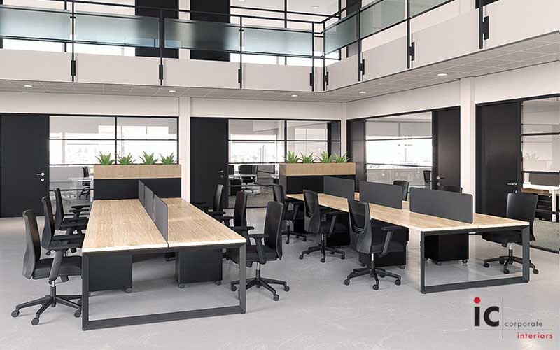 Linear Workstations with Dividers