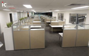 Glass Partition Screen Workstations